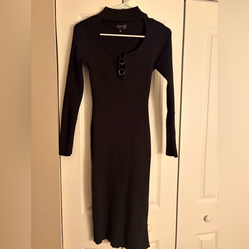 Say What Black Knit Midi Dress – Size M 🖤—NWOT - Picture 2 of 3